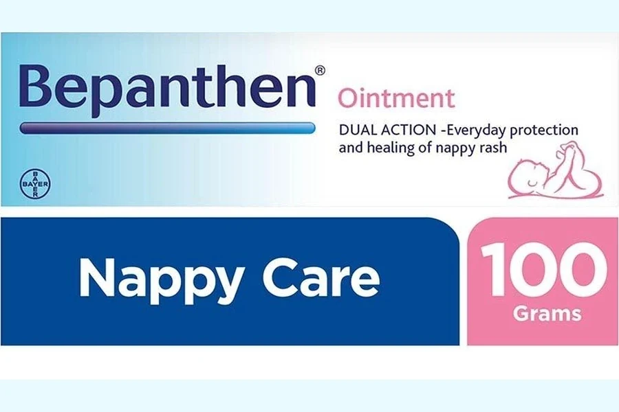 Bepanthen Nappy Care brand artwork from the baby commercial