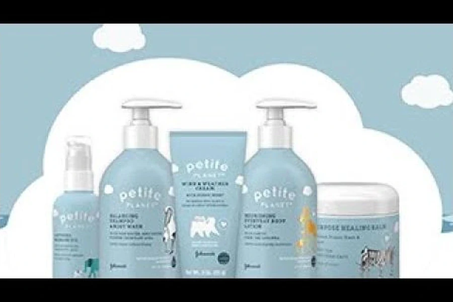 Johnson's baby lotion products featured in the commercial
